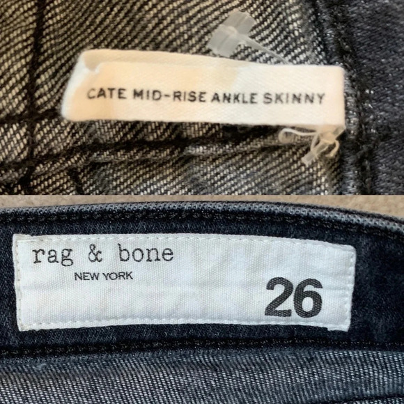 * 🔥HPx2🔥* Rag & Bone Skinny Jeans, Gray, Snake Print, 26 - Picture 14 of 16